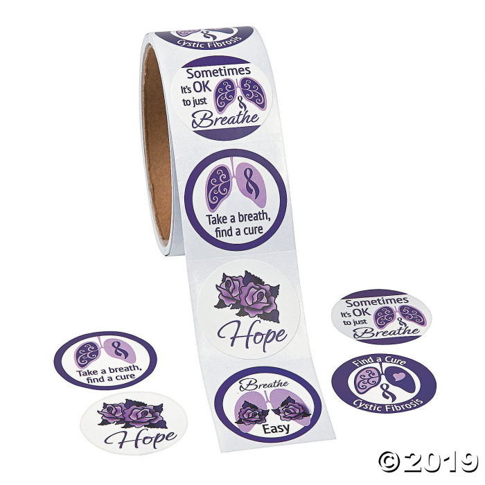 Cystic Fibrosis Awareness Stickers (1 Roll(s))