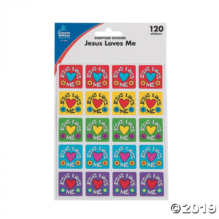Carson-Dellosa® Jesus Loves Me Square Sticker Sheets (6 Sheet(s))