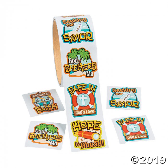 Island VBS Stickers (1 Roll(s))