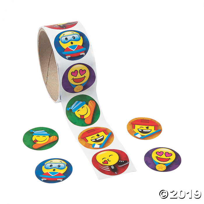 Winter International Games Emoji Stickers (1 Roll(s))