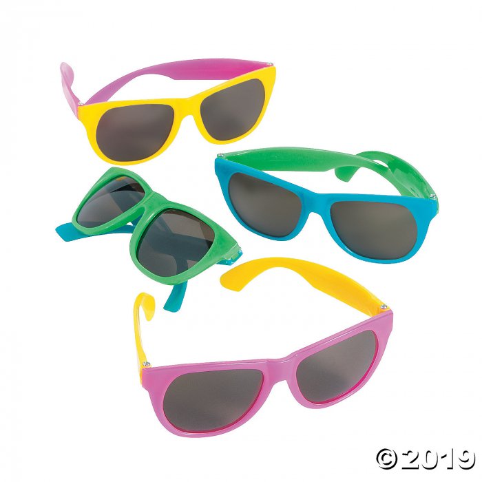 Bright Neon Nomad Sunglasses (Per Dozen)