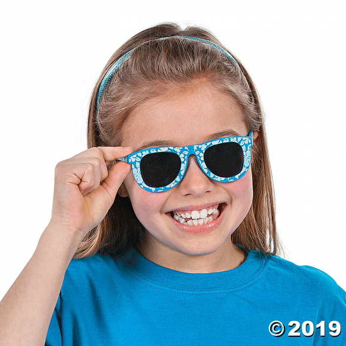 Kids' Hibiscus Sunglasses - 12 Pc. (Per Dozen)
