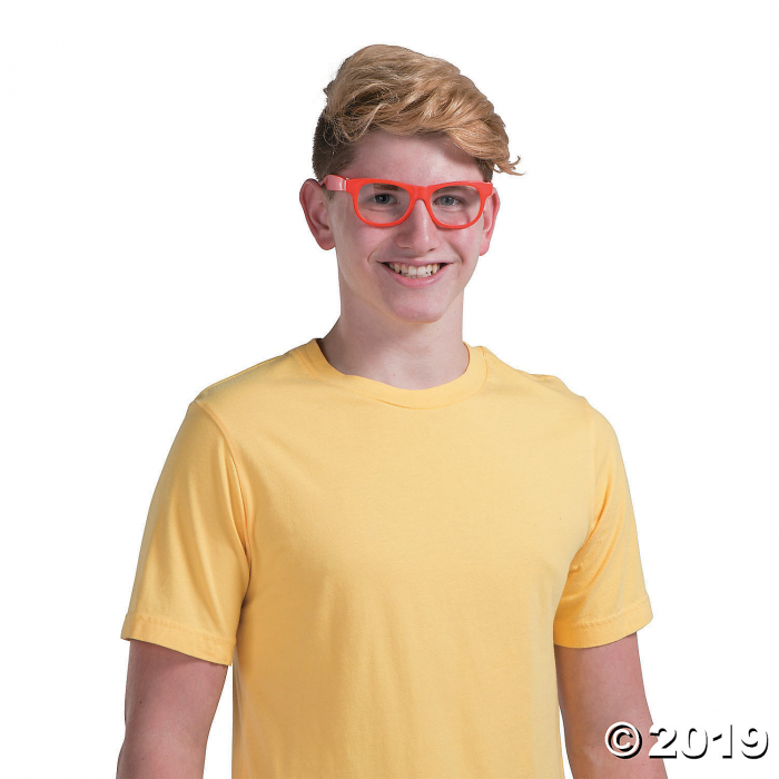 Red Clear Lens Glasses - 12 Pc. (Per Dozen)