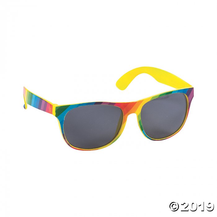 Rainbow-Colored Sunglasses (Per Dozen)