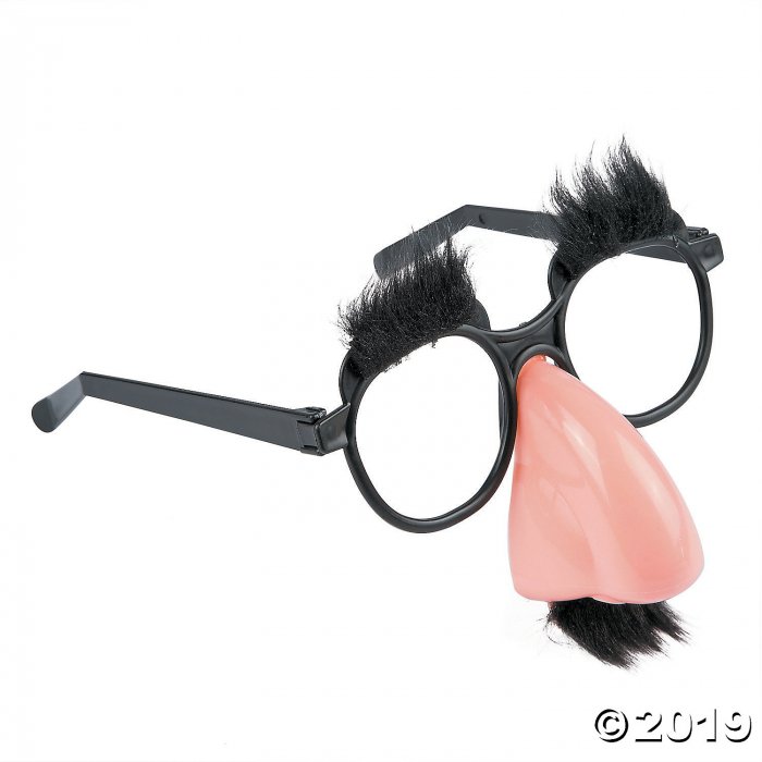 Adult's Funny Face Glasses - 12 Pc. (Per Dozen)