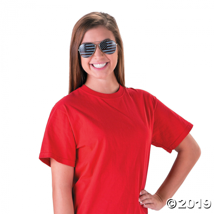 USA Flag Aviator Sunglasses (Per Dozen)