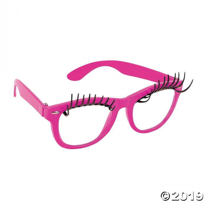 Eyelash Glasses with Clear Lenses - 12 Pc. (Per Dozen)