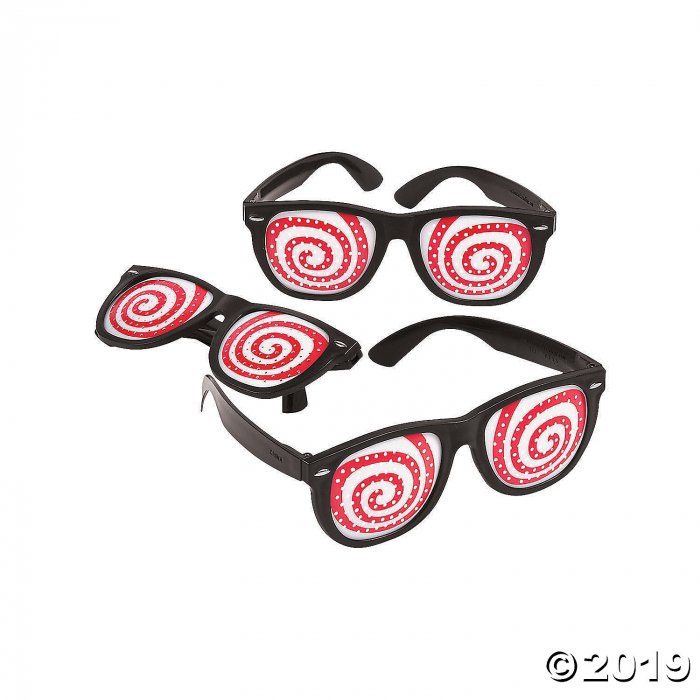 Hypnotic Spiral Pinhole Glasses (Per Dozen)