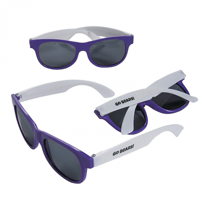 Personalized Purple & White Two-Tone Sunglasses (48 Piece(s))