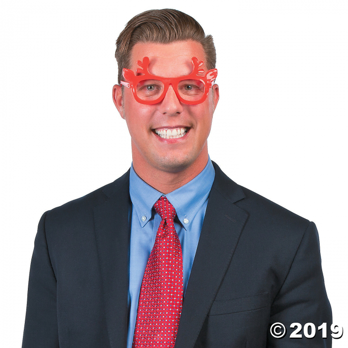 Kids' Reindeer Novelty Glasses (Per Dozen)