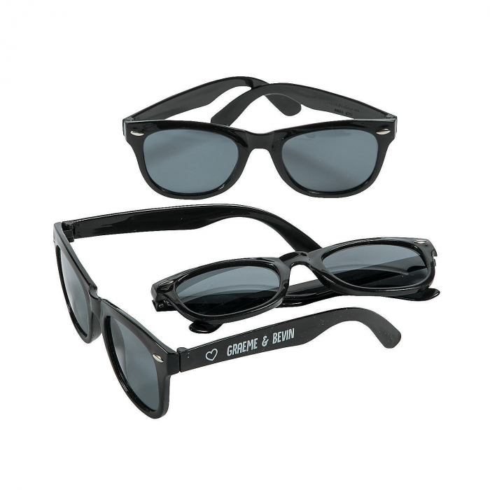 Personalized Black Nomad Sunglasses (48 Piece(s))