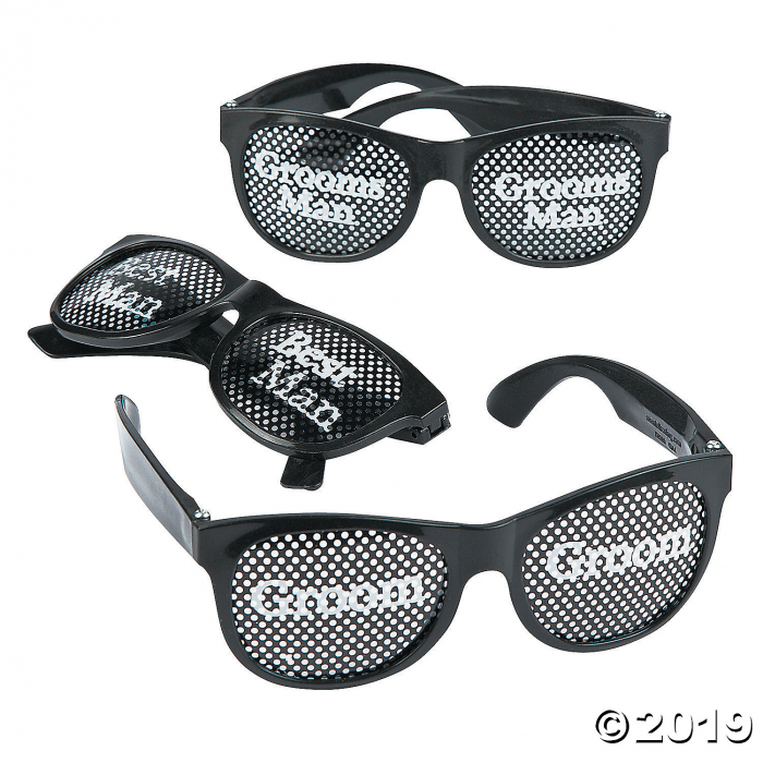 Groom's Party Pinhole Glasses (6 Piece(s)) Groom's Party Pinhole Glasses (6 Piece(s))