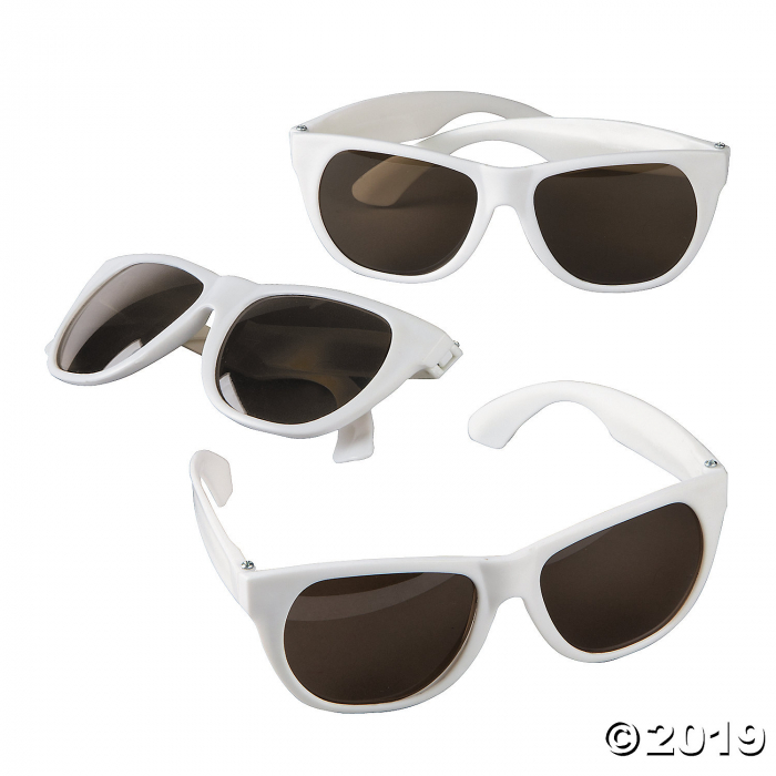 White Nomad Sunglasses - 12 Pc. (Per Dozen)