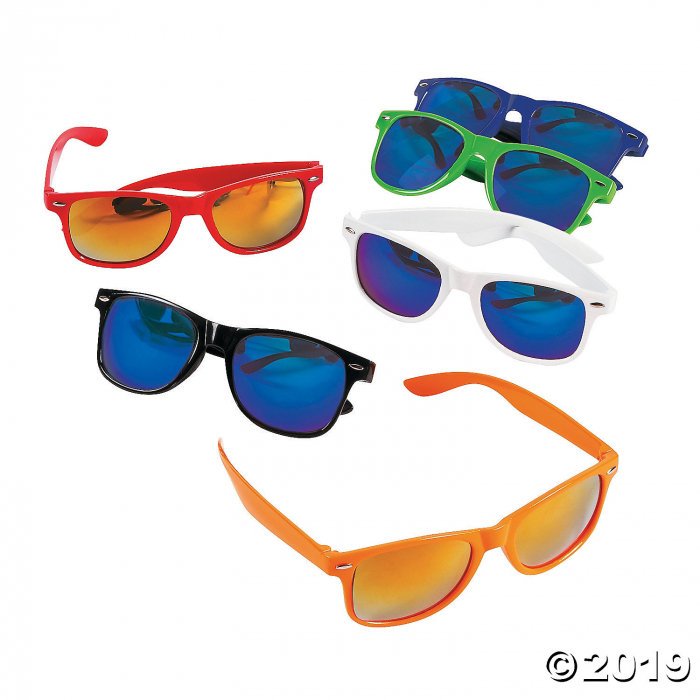 Mirrored Lens Sunglasses (Per Dozen)