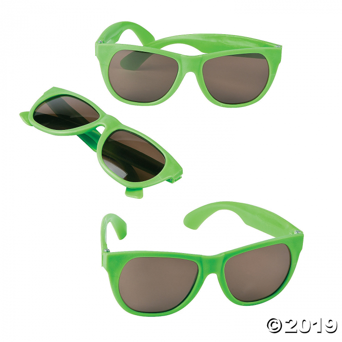 Lime Green Nomad Sunglasses - 12 Pc. (Per Dozen)