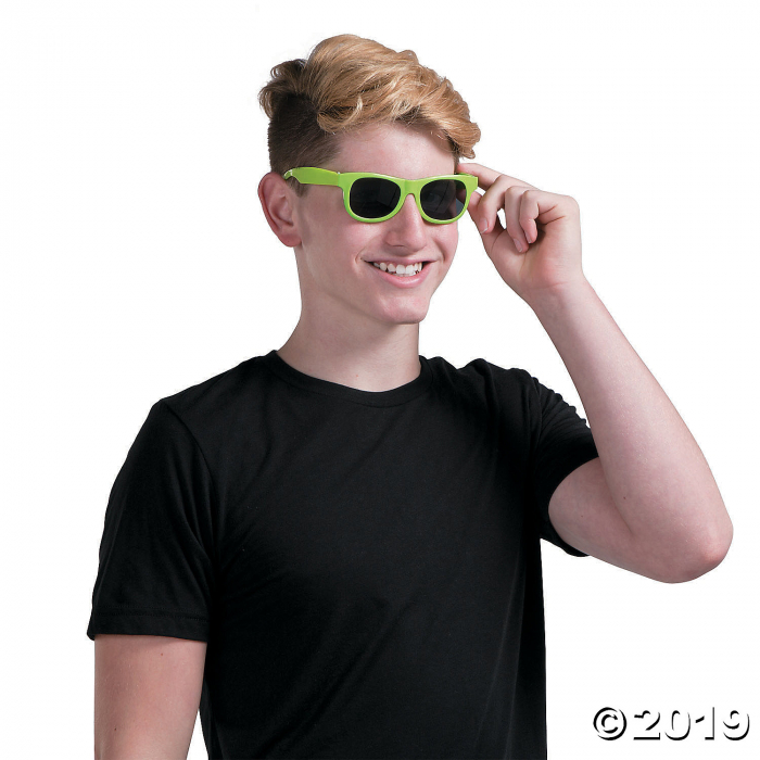 Lime Green Nomad Sunglasses - 12 Pc. (Per Dozen)
