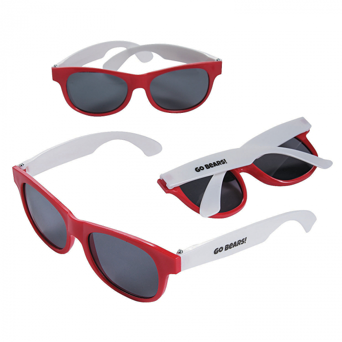 Personalized Red & White Two-Tone Sunglasses (48 Piece(s))