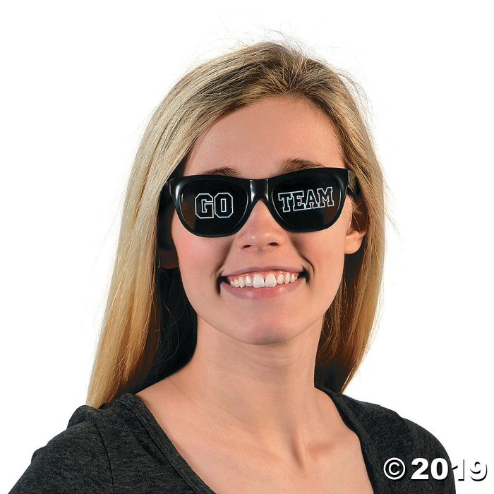 Go Team Black Sunglasses - 12 Pc. (Per Dozen)