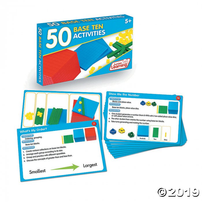 50 Base Ten Activities (Activity Cards Set) (1 Piece(s))