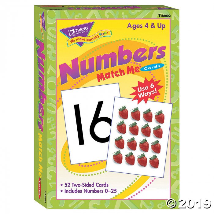 Match Me® Cards Numbers 0-25 (1 Set(s))