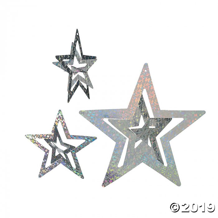 Silver Stars (Per Dozen) | GlowUniverse.com