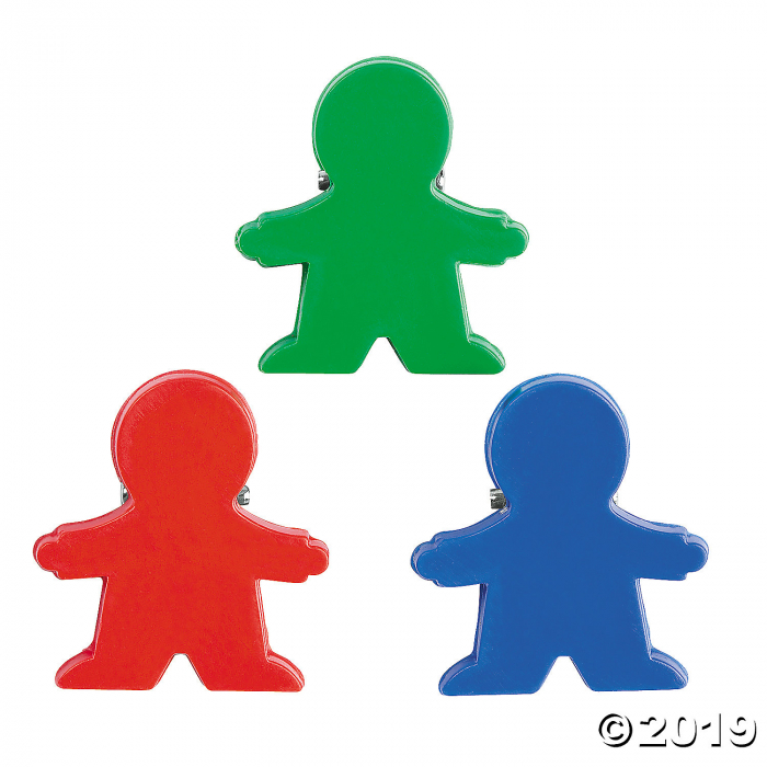 People-Shaped Clip Magnets (Per Dozen)