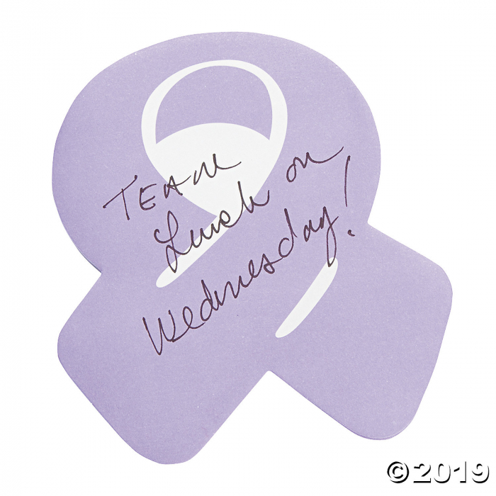 Purple Awareness Ribbon Sticky Notes (Per Dozen) Purple Awareness Ribbon Sticky Notes (Per Dozen)