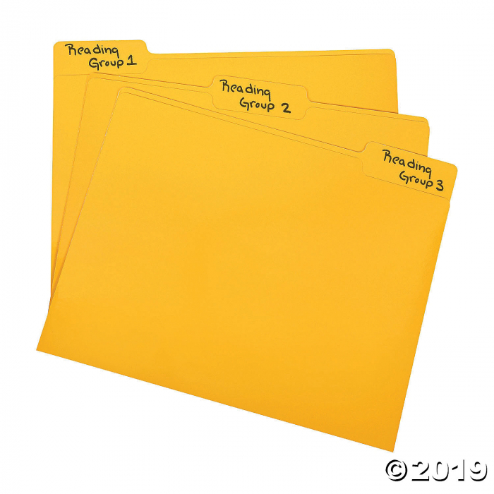 Yellow File Folders (Per Dozen)