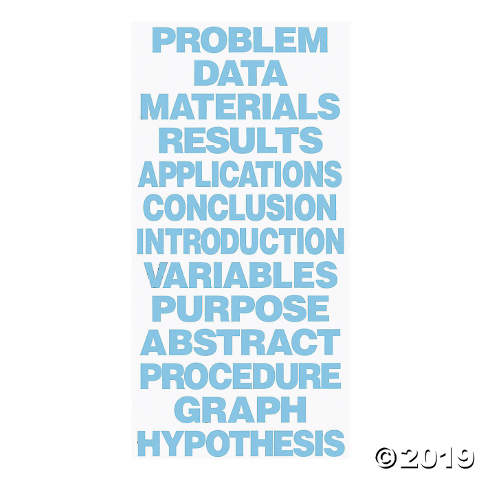 Science Fair Project Titles - Light Blue, 12pk (12 Piece(s))