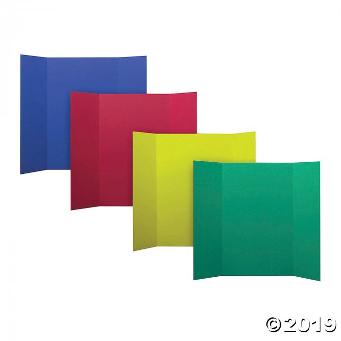 Flipside Corrugated Project Boards - Assorted Primary Colors, Qty 24 (1 Piece(s))