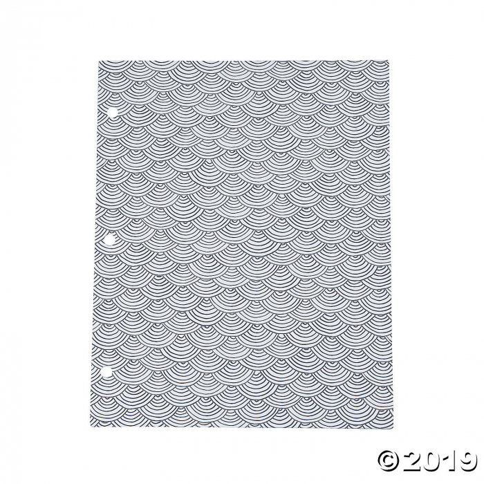 American Crafts Adult Coloring Scallop Pocket Folders (3 Piece(s))