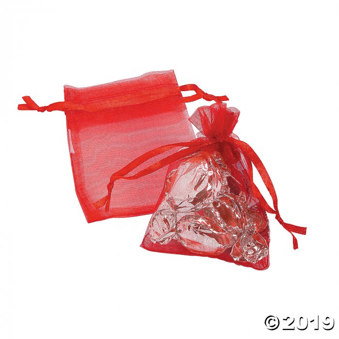 Mini Organza Drawstring Bags (50 Pc)