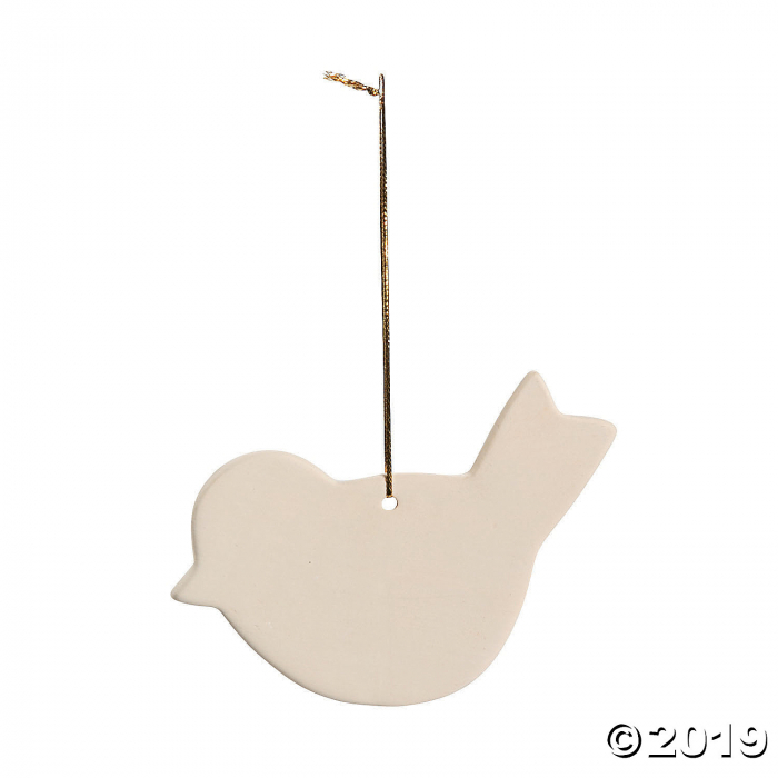 DIY Ceramic Bird Ornaments (Per Dozen)