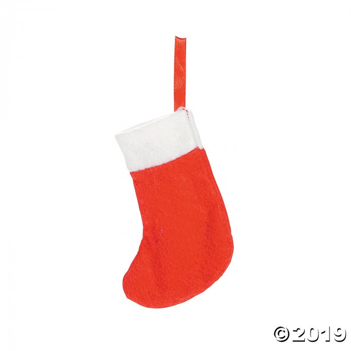 Red Mini Holiday Stockings (24 Piece(s))