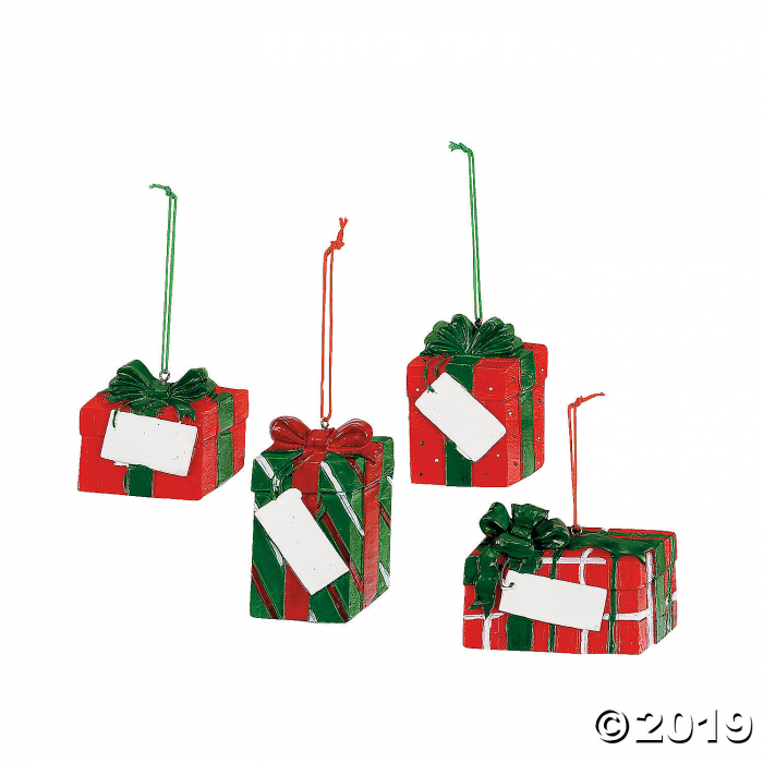 Christmas Present Ornaments (Per Dozen)