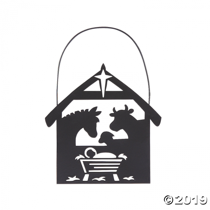 Silhouette Nativity Stable Animals Ornaments (Per Dozen) Silhouette Nativity Stable Animals Ornaments (Per Dozen)