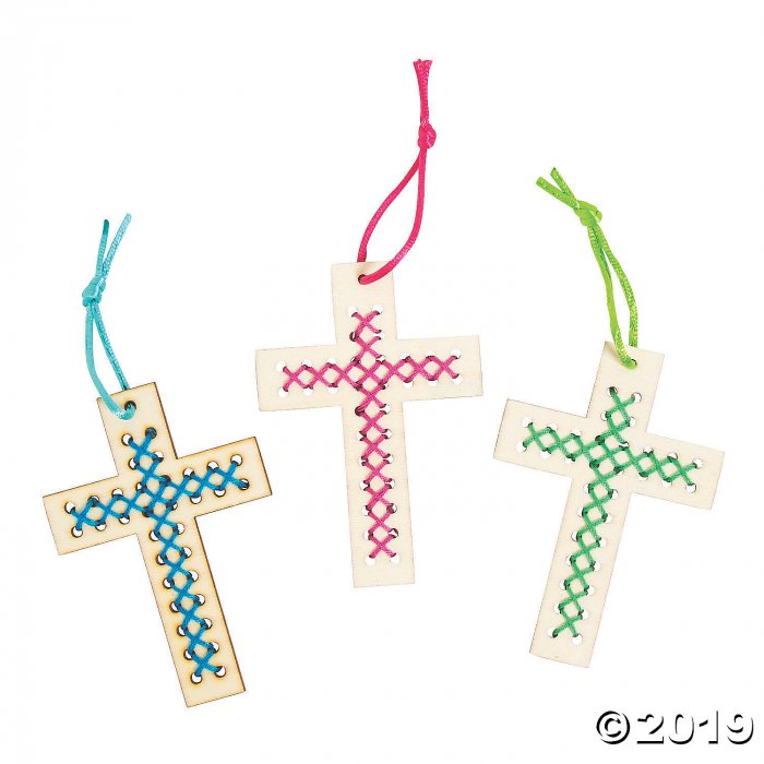 Religious Cross Stitch Ornament Craft Kit (Per Dozen)