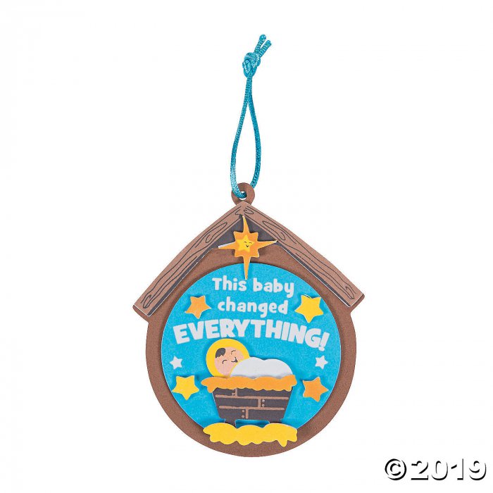 This Baby Changed Everything Ornament Craft Kit (Per Dozen)