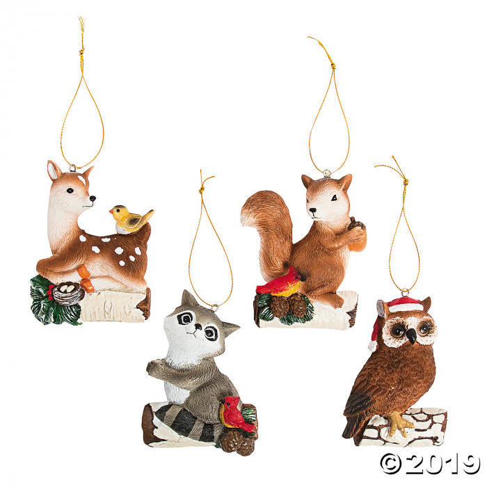 Woodland Animal Ornaments (Per Dozen) Woodland Animal Ornaments (Per Dozen)