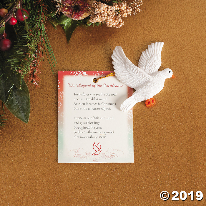 Legend of the Turtle Dove Ornaments with Card (Per Dozen) Legend of the Turtle Dove Ornaments with Card (Per Dozen)