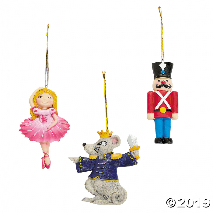 Nutcracker Ballet Christmas Ornaments (Per Dozen) Nutcracker Ballet Christmas Ornaments (Per Dozen)