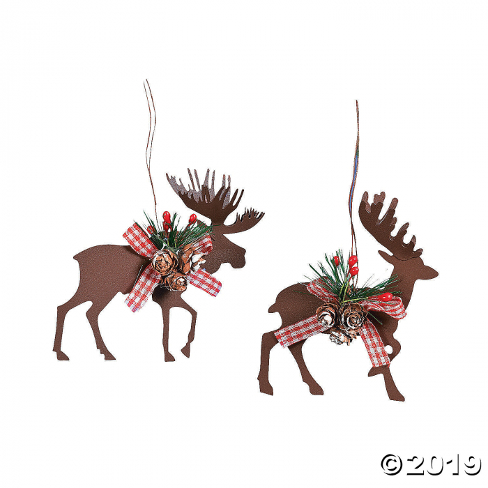 Die Cut Moose & Deer Christmas Ornaments (1 Set(s))