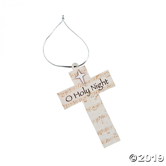 O Holy Night Cross Ornaments (Per Dozen)