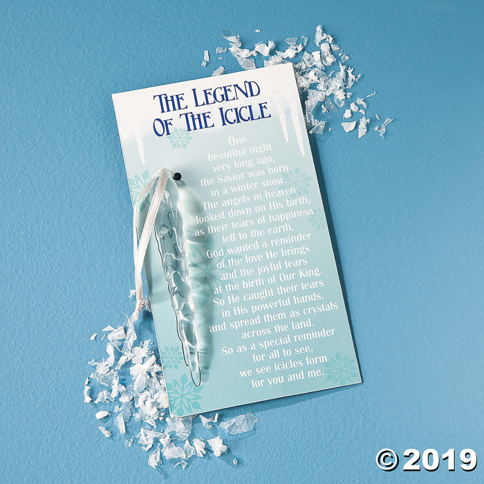 The Legend of the Icicle Ornaments with Card (Per Dozen)