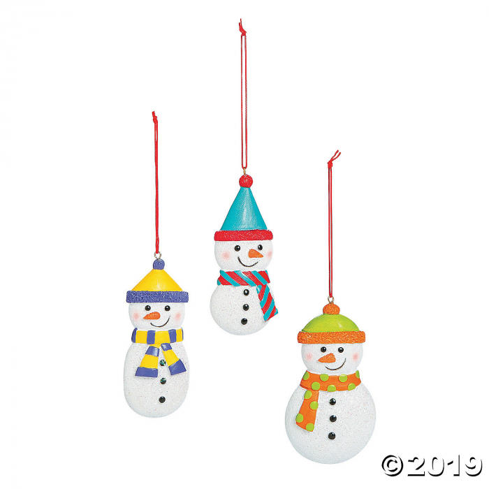 Snowman Christmas Ornaments (Per Dozen) Snowman Christmas Ornaments (Per Dozen)