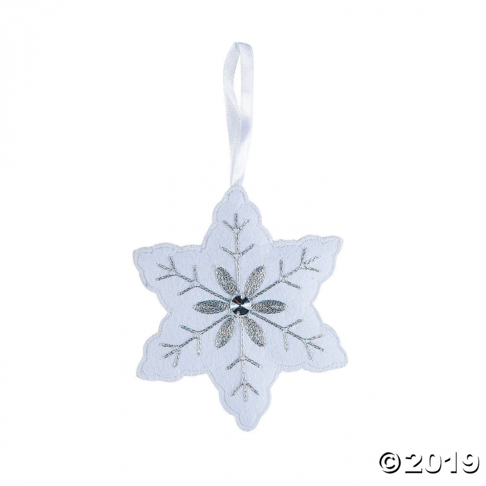 Winter Wonderland Snowflake Ornaments (Per Dozen)