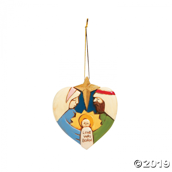 Love Was Born Nativity Ornaments (Per Dozen)