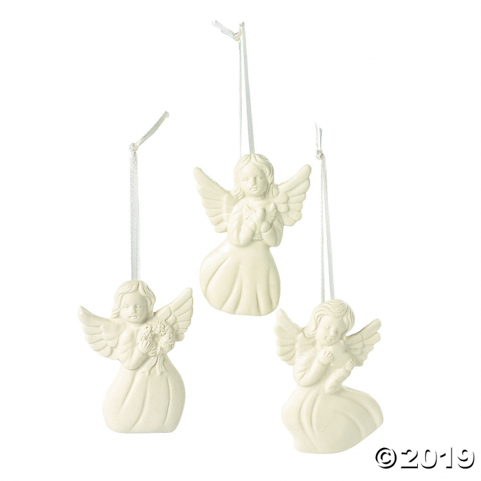 Jade Porcelain Angel Ornaments (Per Dozen)