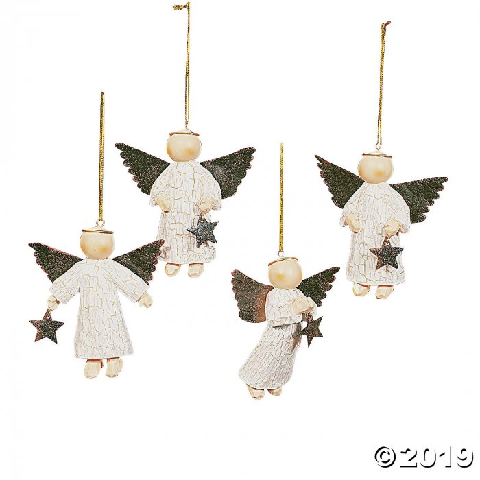 Star-Gathering Angel Ornaments (Per Dozen)