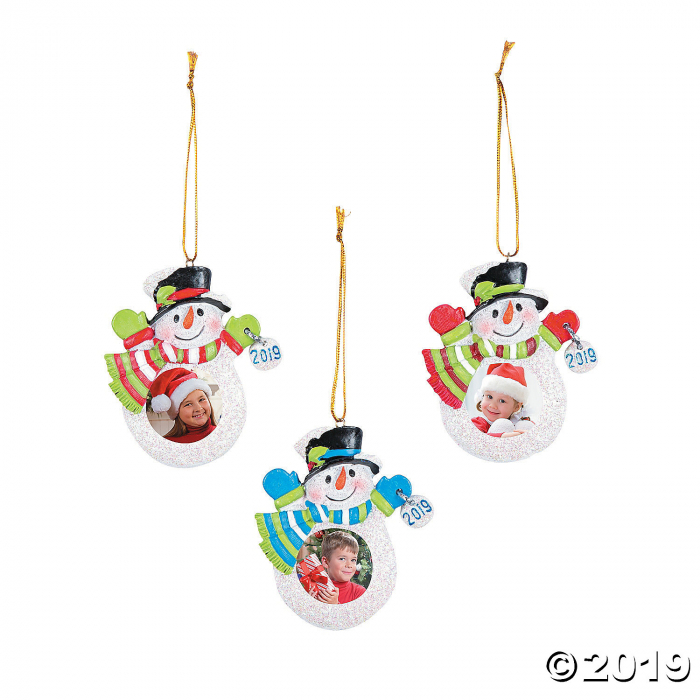 2019 Snowman Picture Frame Ornaments (Per Dozen) 2019 Snowman Picture Frame Ornaments (Per Dozen)